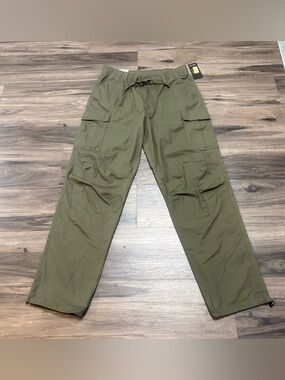 Original Use Men's Cargo Pants in Olive Green with Drawstring